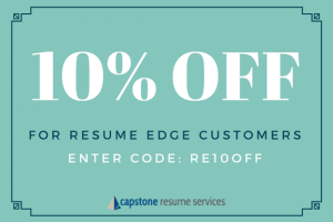 10 percent off resume writing services