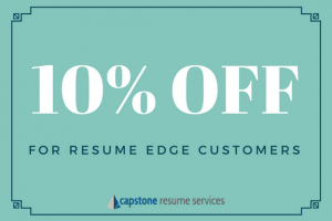 10% off resume writing services