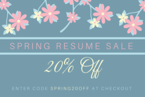 spring resume sale