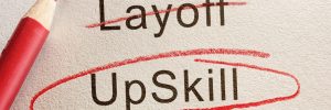 Image of Upskill word for upskilling blog