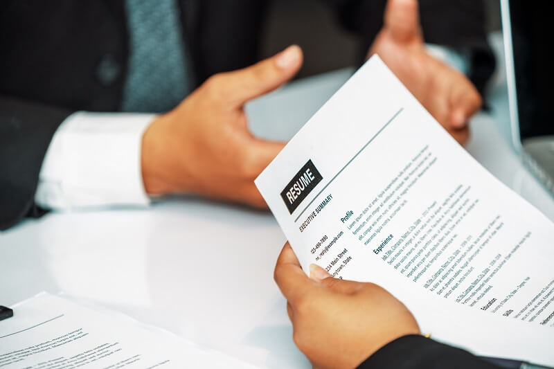 private sector resume